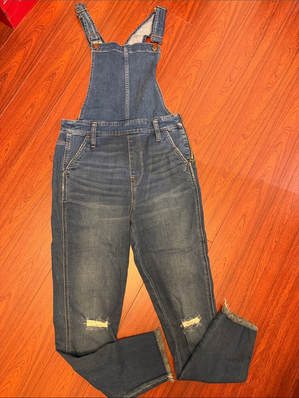 Madewell Women's Denim Overalls Jeans - Dark Blue